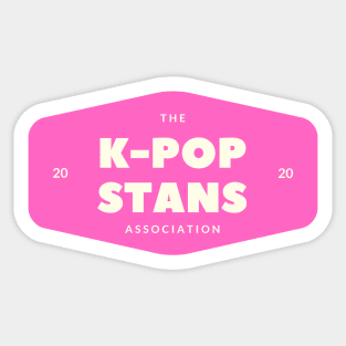 K Pop Stans Association of 2020 Sticker